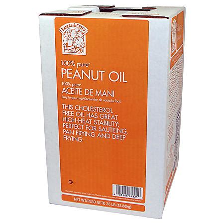 Our peanut oil is packaged in a durable 35-pound easy-pour jug. . Peanut oil sams club